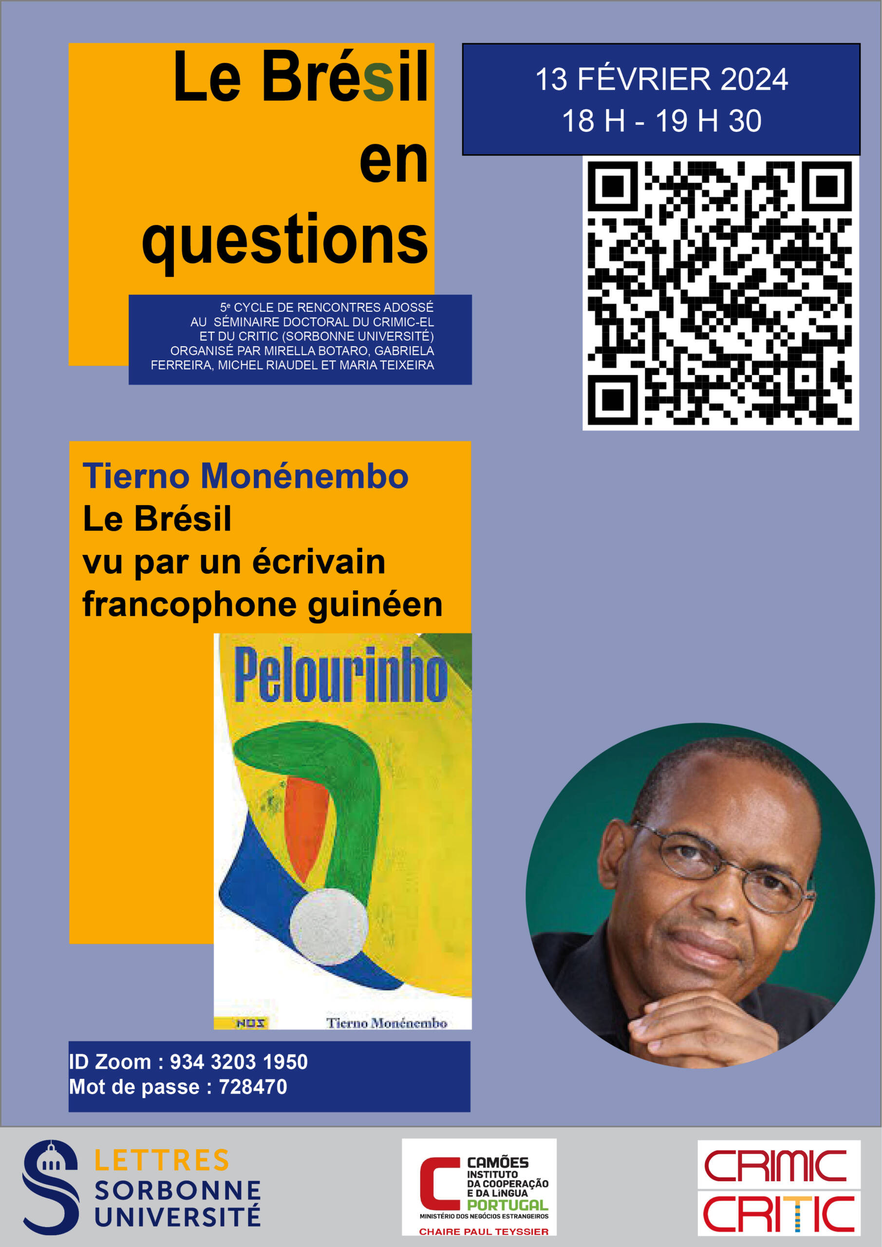 Le Brésil (en questions) vu par l'écrivain francophone guinéen Tierno Monémembo