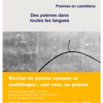 Premier "Récital de poésie romane et multilingue : un poème, une voix"