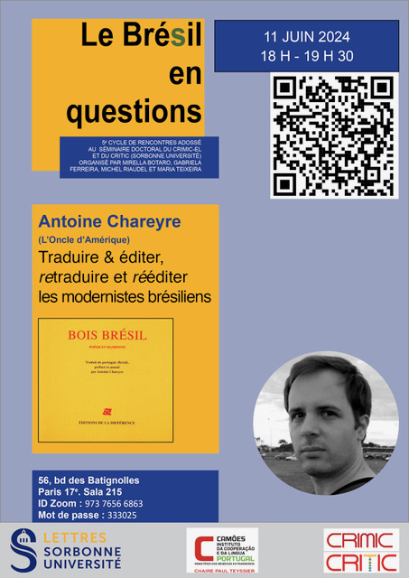 Rencontre avec Antoine Chareyre, éditeur, traducteur… des modernistes