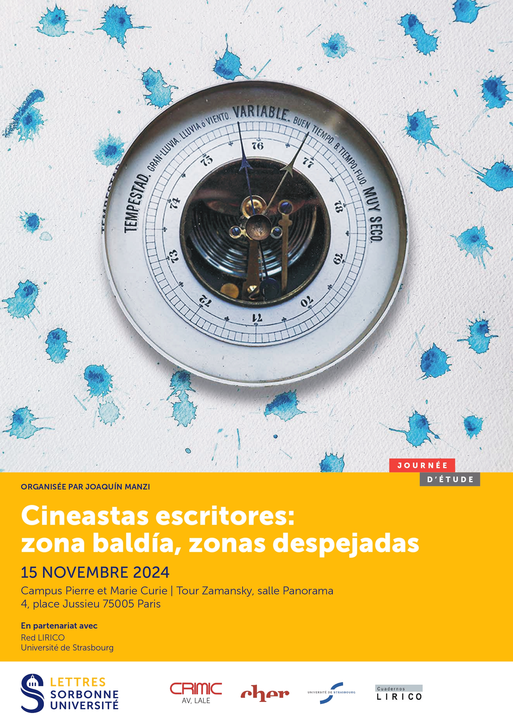 Cineastas escritores: zonas despejadas