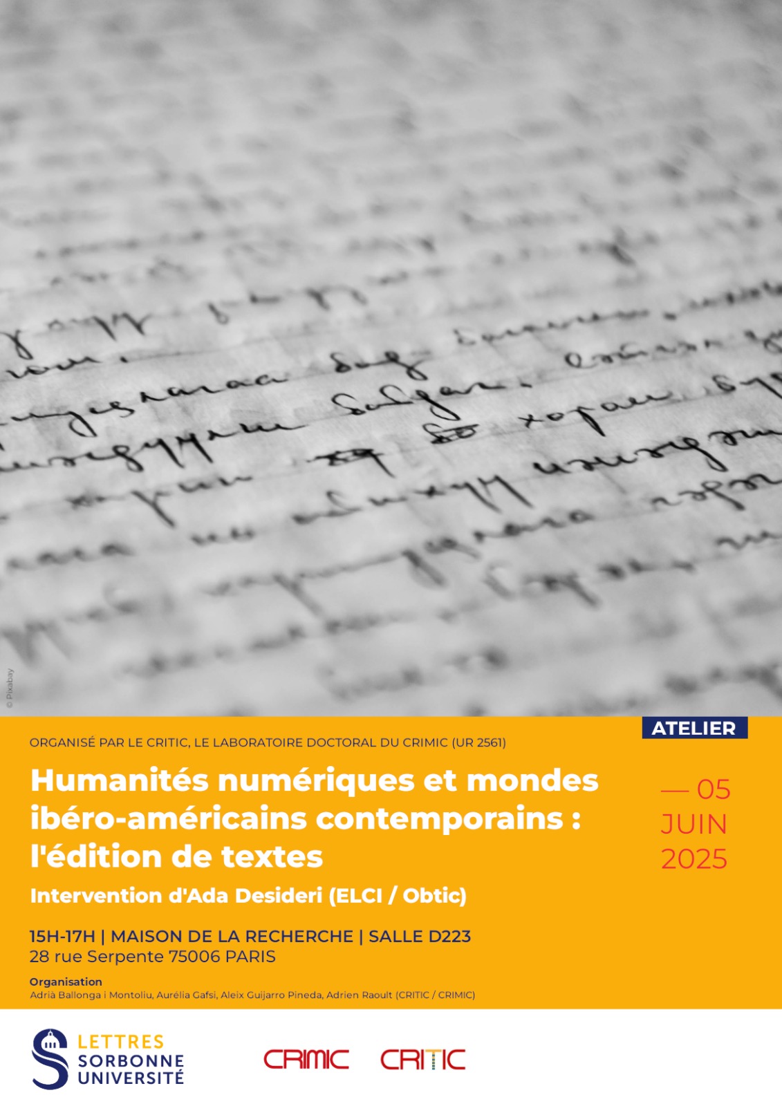 Humanités numériques : théorie et outils pour les éditions scientifiques