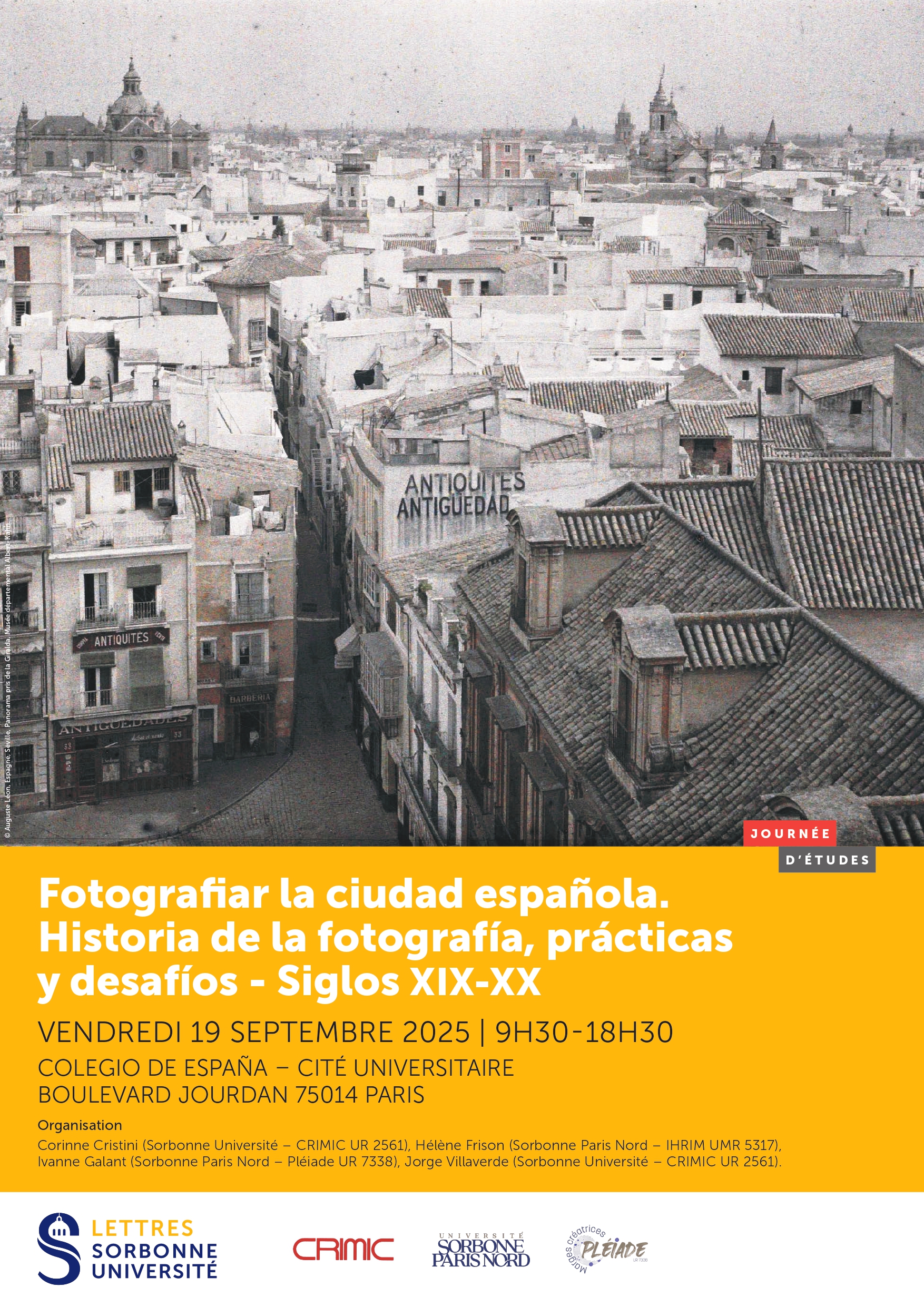 Photographier la ville espagnole : Histoire de la photographie, pratiques et enjeux – XIXe-XXe siècles / Fotografiar la ciudad española: Historia de la fotografía, prácticas y desafíos – Siglos XIX-XX